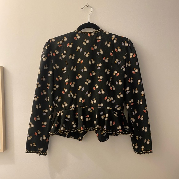 Vintage 80’s Peplum Jacket Skirt Set XS - Picture 3 of 8